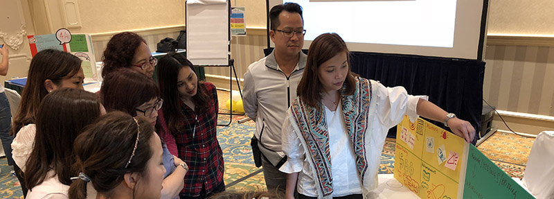 HML’s management staff participating in team building workshop